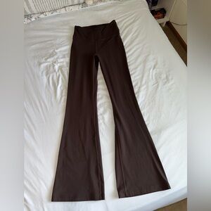 Lululemon highrise nulu dark brown flare leggings